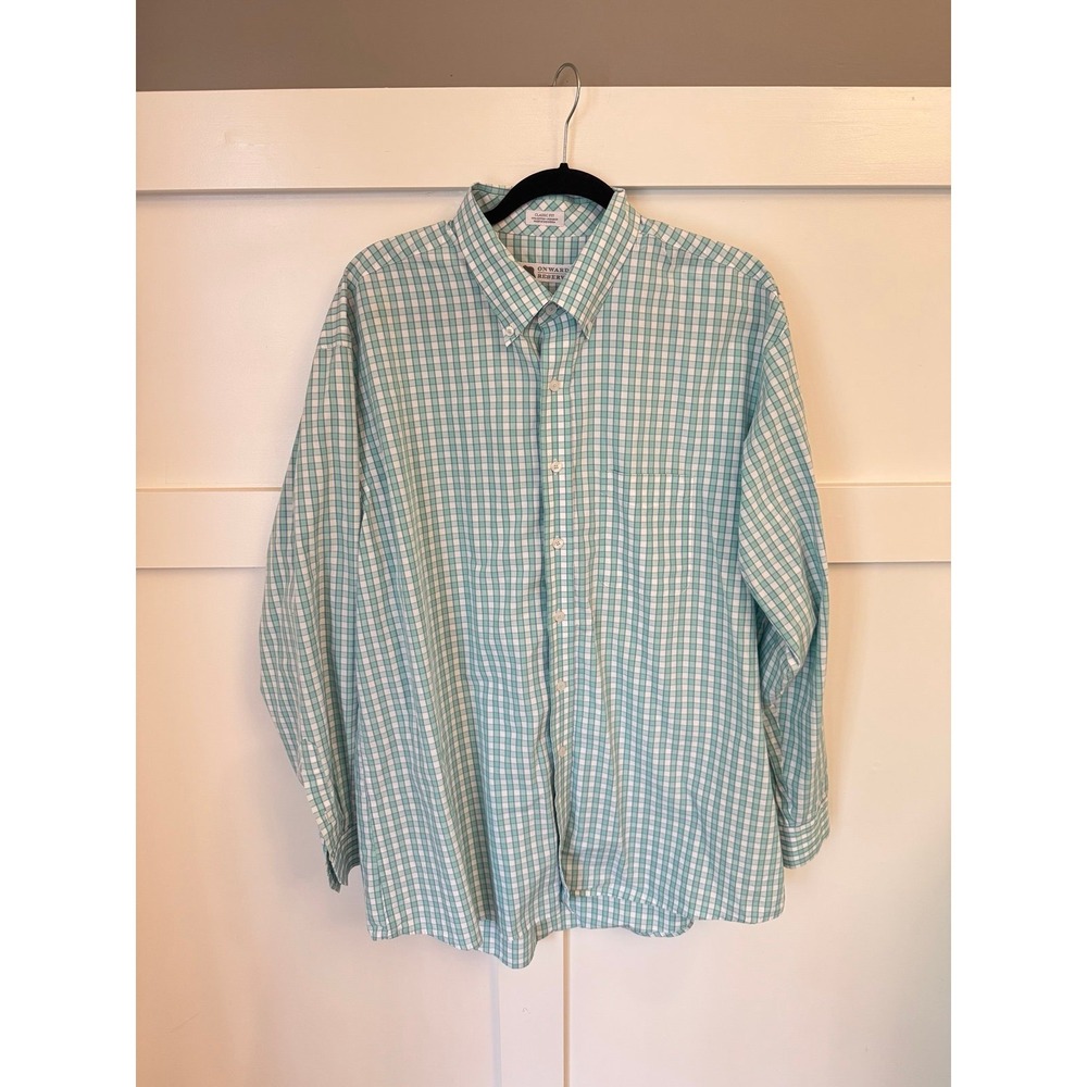 Onward Reserve men's button front long sleeve size XL EUC